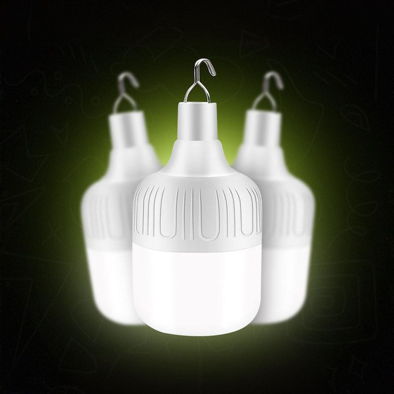 Повербанк с LED на солнечной батарее + Аккумуляторный фонарик LED c карабином и магнитом