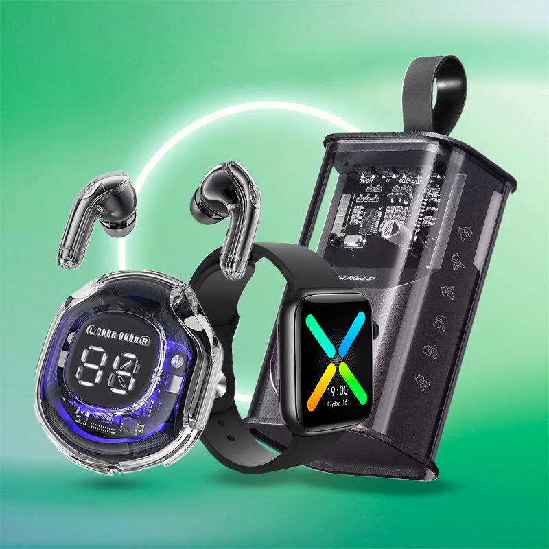 Bluetooth наушники Ultrapods Pro + Смарт часы T500 + Портативная колонка A036