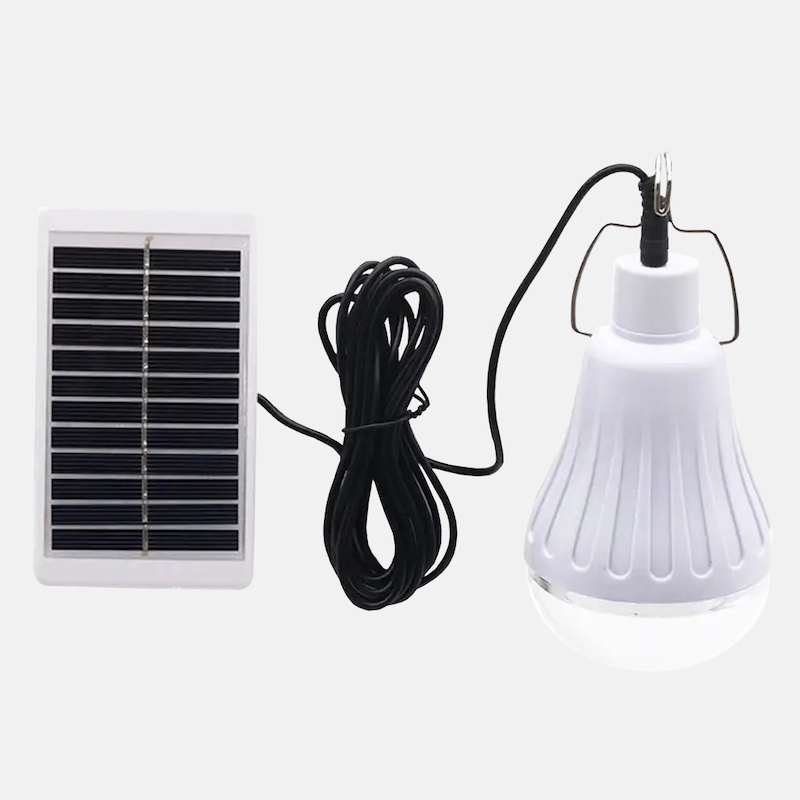 Лампа светодиодная аккумуляторная EQ018 с солнечной панелью