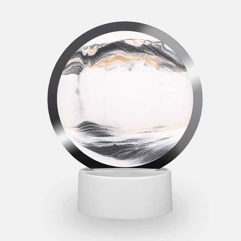 Настольная LED лампа ночник ночник RGB песочные часы 3D Sandscape