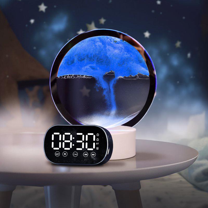 Настольная песочная 3D картина + Колонка S15 Bluetooth с будильником и FM радио