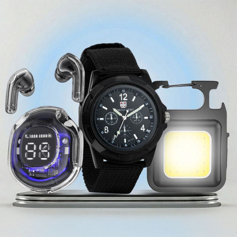 bezdrotovi-navushniki-ultrapods-pro-cholovichij-godinnik-genius-army-lihtar-led-z-karabinom-ta-magnitom-0001