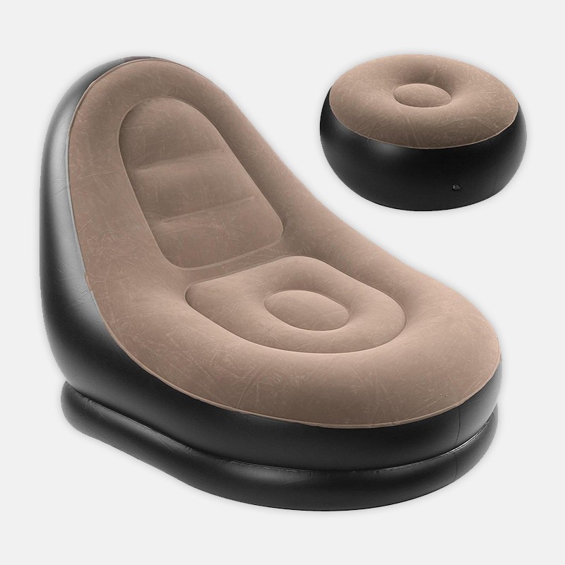 Надувное кресло с пуфом-подставкой для ног AIR SOFA