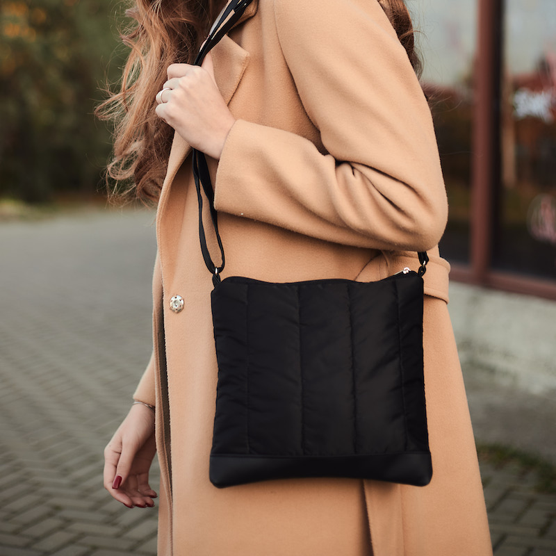 Стеганая женская сумка из болоньи MU004