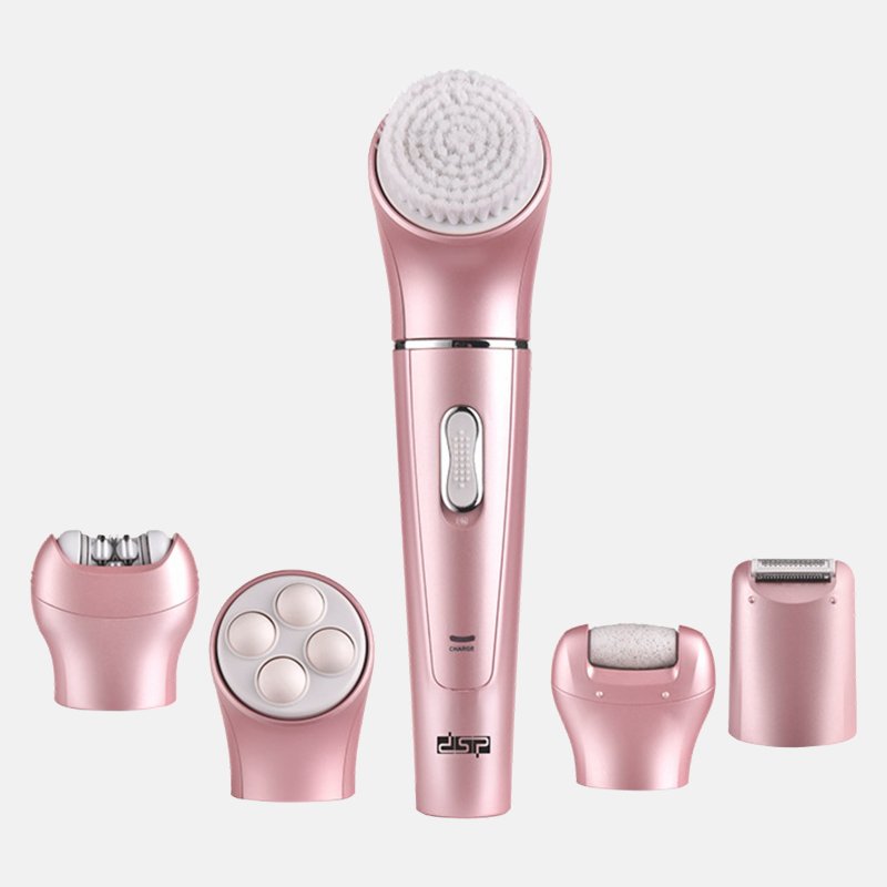 Женский аккумуляторный эпилятор для всего тела DSP 70153 с насадками 5 в 1