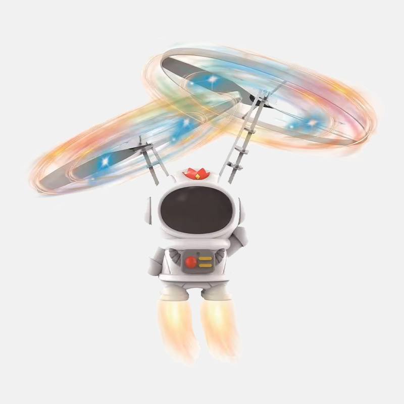 Летающий космонавт спиннер бумеранг с LED подсветкой.
