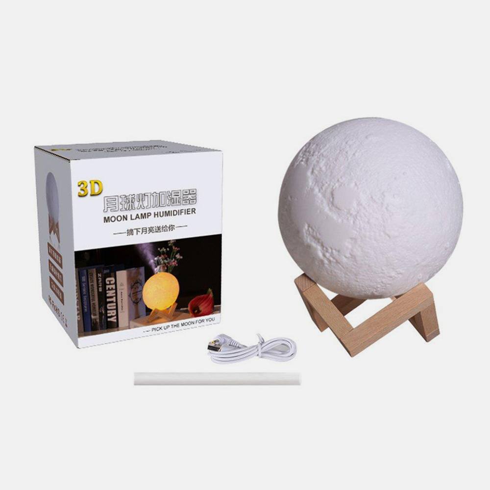 Ночник с увлажнителем воздуха 3D Moon Lamp