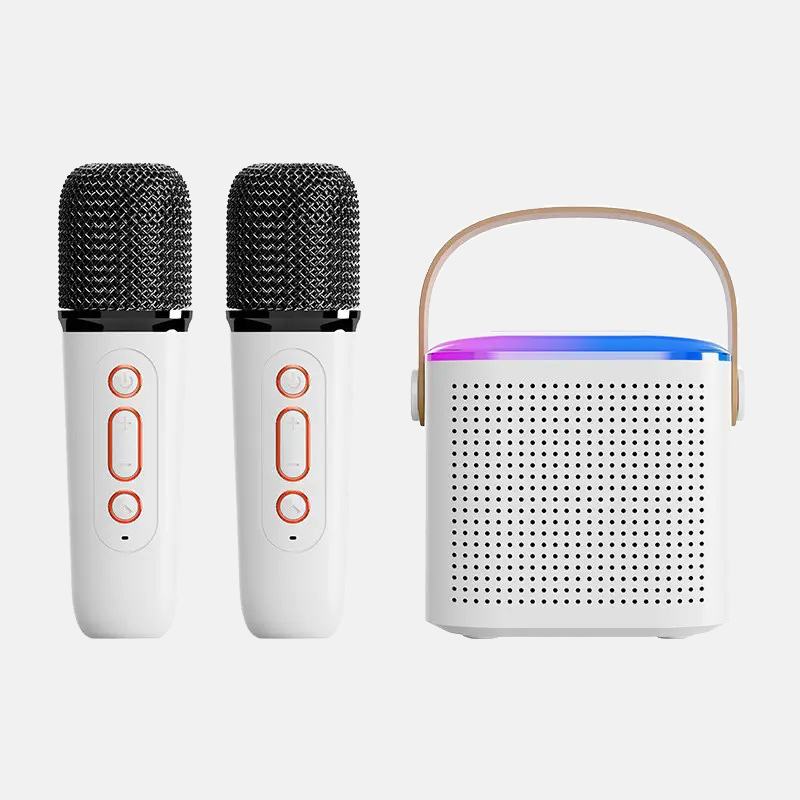 Портативная беспроводная караоке система Bluetooth колонка + два микрофона Y1