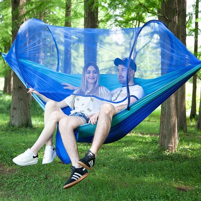 Туристический подвесной гамак с антимоскитной сеткой